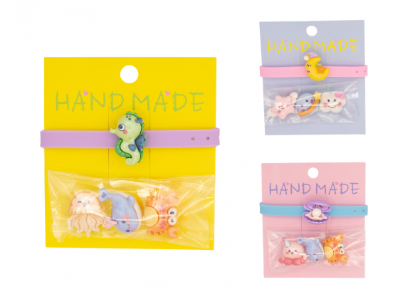 KIDS CARD CON BRACCIALE REGOLABILE E 4 CHARMS INTERCAMBIABILI CF. 12 PZ