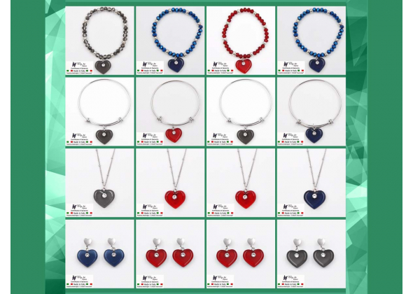 KIT SW13 BRACCIALE COLLANA ORECCHINO SWAROVSKI CF 16PZ - EURO 6,90 CAD.